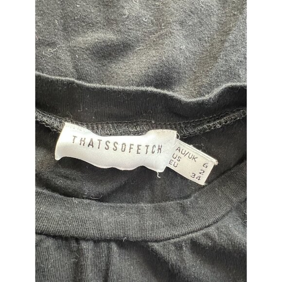 THATSSOFETCH Baby Tee in Black - Picture 3 of 3